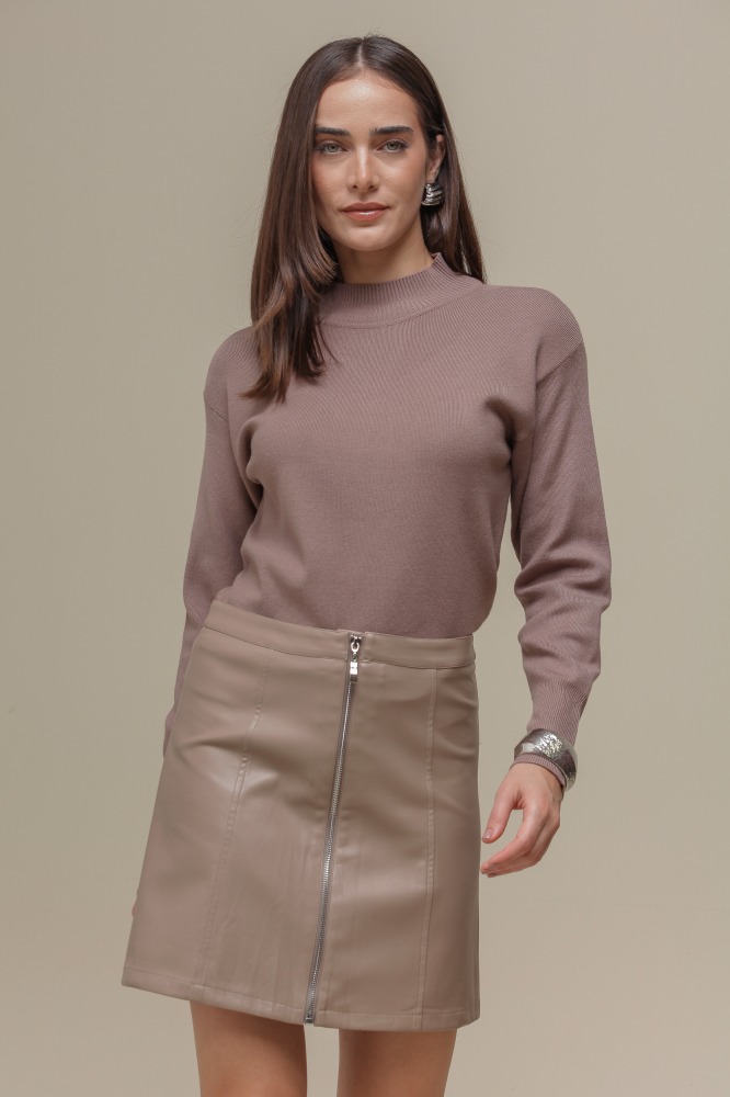 9036613 - Saia Curta em PU FENDI 9036613 - Saia Curta em PU FENDI