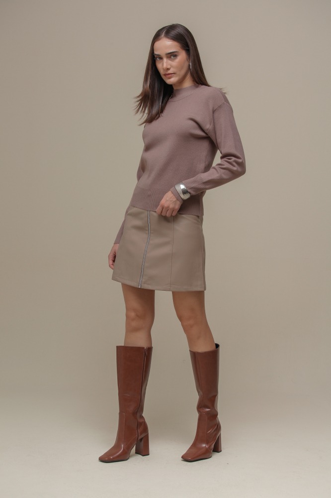9036613 - Saia Curta em PU FENDI 9036613 - Saia Curta em PU FENDI