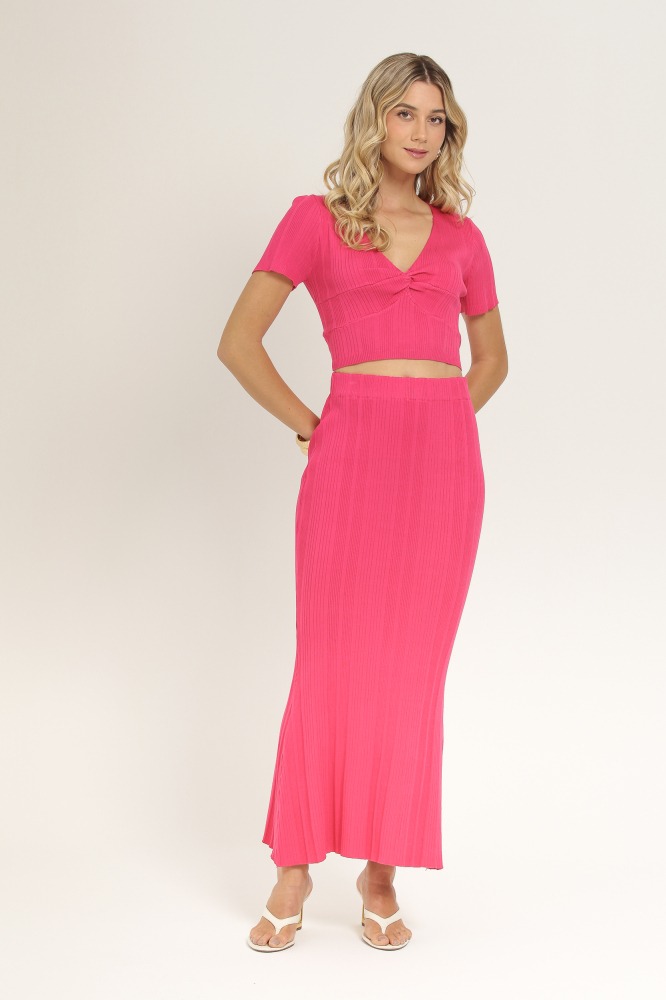 9037227 - Saia Longuete Tricô ROSA 9037227 - Saia Longuete Tricô ROSA