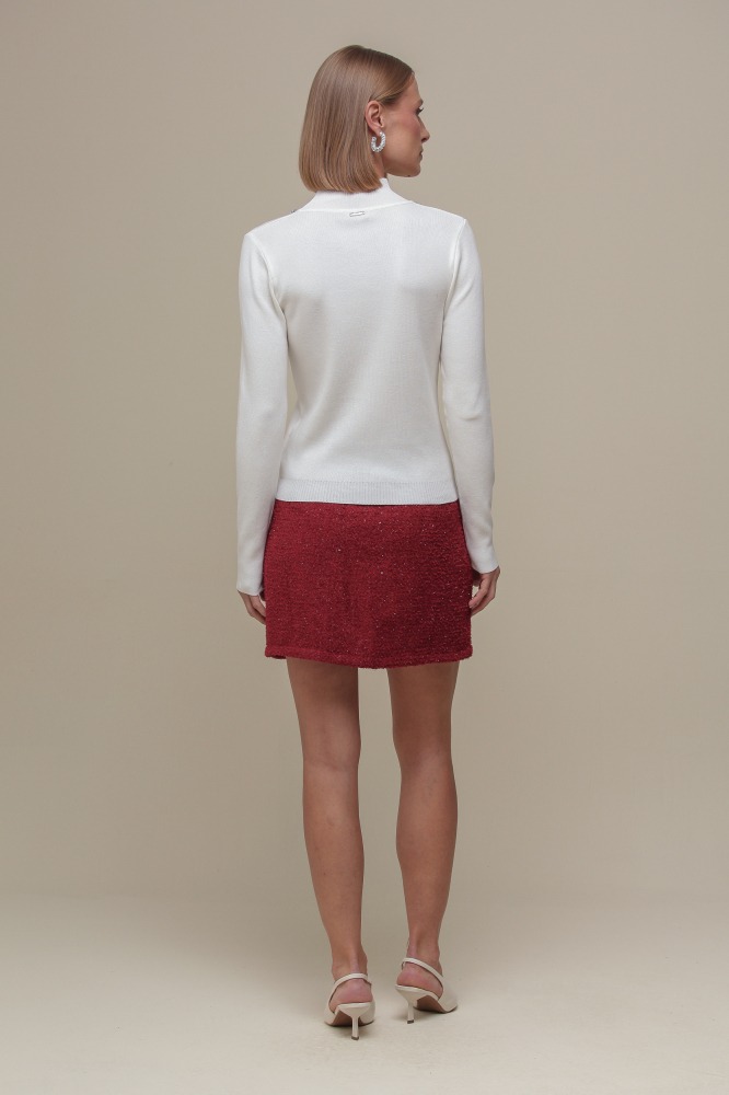 9036426 - Saia Tweed Lurex CEREJA 9036426 - Saia Tweed Lurex CEREJA