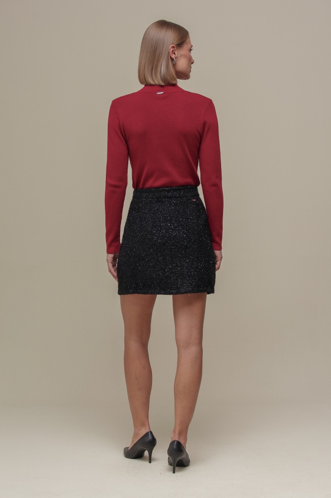9036426 - Saia Tweed Lurex PRETO 9036426 - Saia Tweed Lurex PRETO