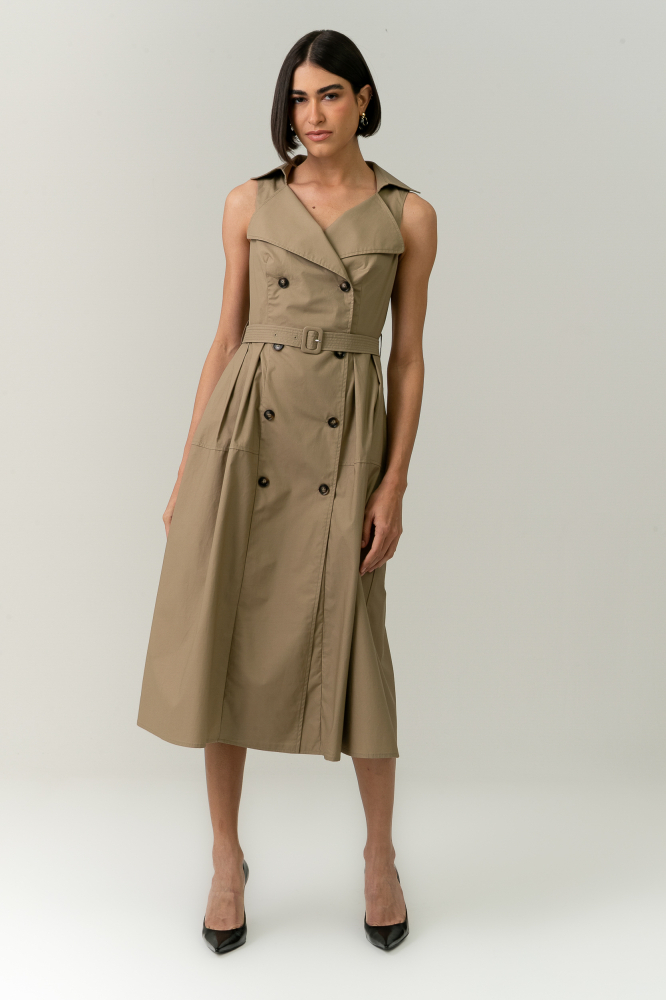 9038537 - Vestido Estilo Trench Coat CAQUI 9038537 - Vestido Estilo Trench Coat CAQUI