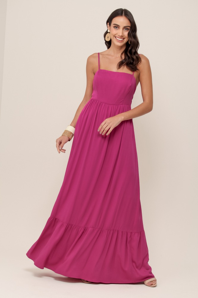 9036900 - Vestido Longo Decote Costas ROXO 
