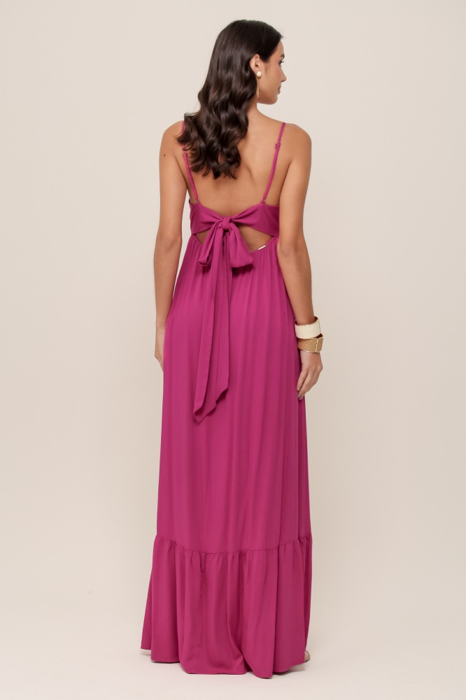 9036900 - Vestido Longo Decote Costas ROXO 