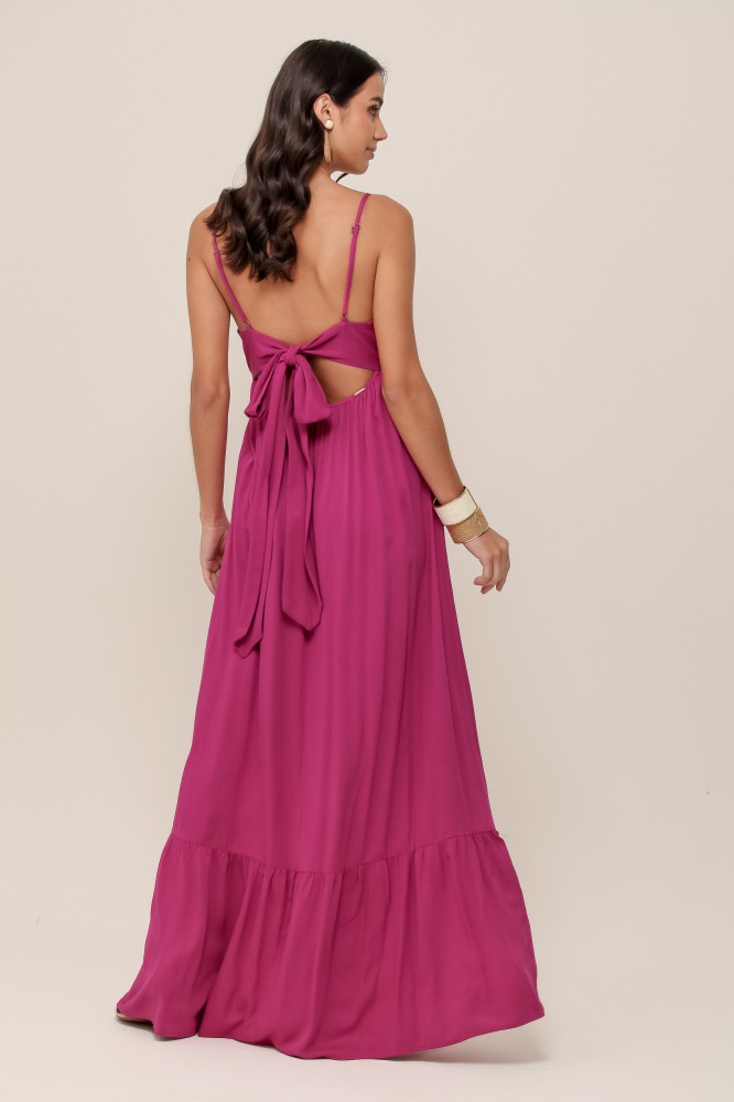 9036900 - Vestido Longo Decote Costas ROXO 