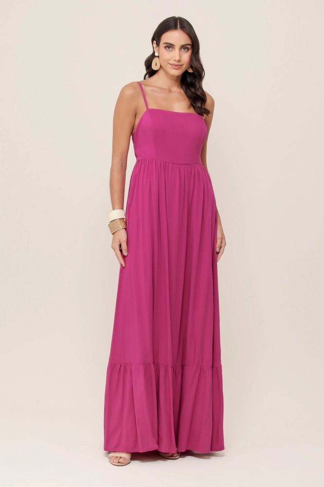 9036900 - Vestido Longo Decote Costas ROXO 